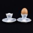 Kieliszek do jajka wykonany został ze śnieżnobiałej porcelany