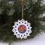 Mistletoe / Mistelzweig / jemioła Choinkowa ażurowa bombka porcelana Hutschenreuther
