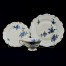 Niebieska mimoza na szlachetnej kremowej porcelanie Żary