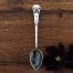 Srebrna łyżeczka w typie souvenir spoon marki K.F. Pforzheim. 