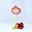Wyjątkowy wazon o kształcie wydłużonego kielicha liliowca