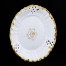 Śnieżnobiała śląska porcelana zdobiona odręcznym złoceniem