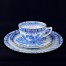 Eleganckie biało-niebieskie TRIO wzór China Blau