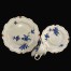 Porcelana Sorau z niebieskimi kwiatami - kolekcjonerskie trio