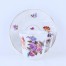 Unikalna filiżanka w fasonie Swirl z drugiej połowy XIX wieku. Porcelana niemiecka z sygnaturą złotą "Y". Dekoracja: kompozycja kwiatowa z różami, piwoniami i bratkami. Uchwyt patyczak z tasiemką.
