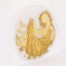 Autentyczny wisior Rosenthal Panna, seria Quatre Couleurs, złota porcelana