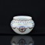 Pękaty wazonik z białej szkliwionej porcelany z New York and Rudolstadt Pottery CO. - Schwarburg Thüringen