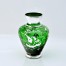 Szklany wazon w kolorze zielonym