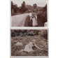 Młoda dziewczyna w warkoczach na dwóch fotografiach z 1929 i 1930 r. 