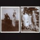 Dwie rodzinne czarno białe fotografie