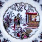 Chinoiserie z lat 1850-1880 - talerz marki Boch Freres model CANTON