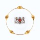 Epiag Royal popielnica luksusowa z herbem DANZIG - dawny Gdańsk