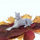 Dog niemiecki z wytwórni Pfeffer Gotha ok 1910 rok - porcelanowa figurka psa