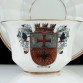 Elbing zabytkowe duo - porcelanowa filiżanka mocca herb Elbląg