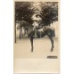 Kartka pocztowa zdjęciowa z mężczyzną na koniu