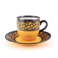 Art Deco mocca w srebrze Graf & Kippner RARYTAS Silver Overlay