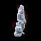 Mikołaj - figuralna ozdoba choinkowa z porcelany Hutschenreuther Bombka