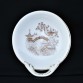 Orientalna paterka z białej porcelany z motywem Chinoiserie z XIX w.