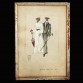 Sportliche mode um 1905 – studium modowe malowane na jedwabiu – Karl Berghof XX wiek