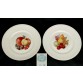 Pyszne jabłka i gruszki - dwa ozdobne talerze SORAU porcelana Żary