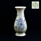 Schaubachkunst duży wazon dekorowany niebieskim kwiatem z połowy XX w